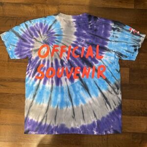 Astroworld Travis Scott 2019 Tie Dye Tee Official Souvenir XL Bubble‎ Print
NWOT